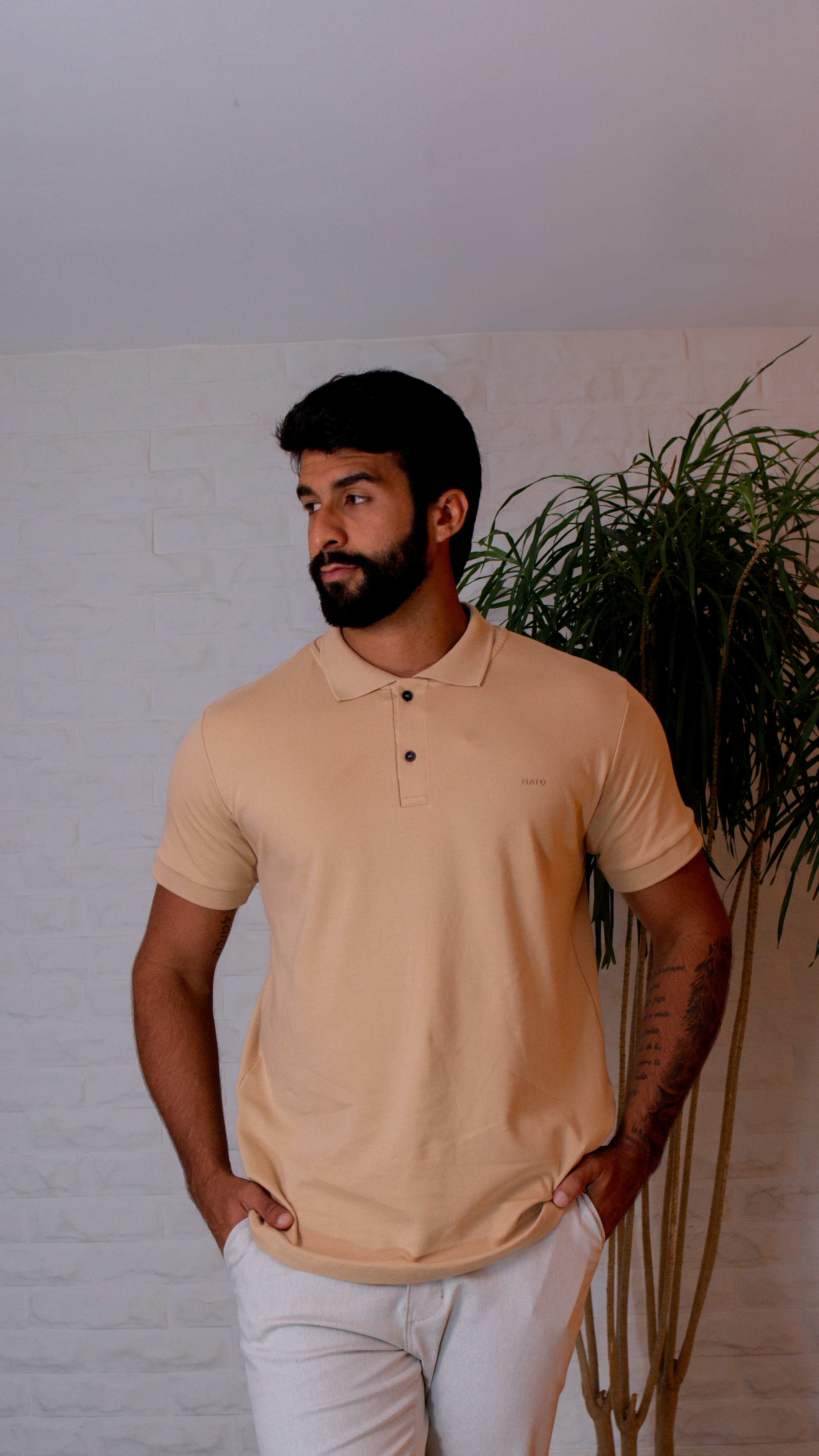 CAMISA POLO SUEDINE NATO