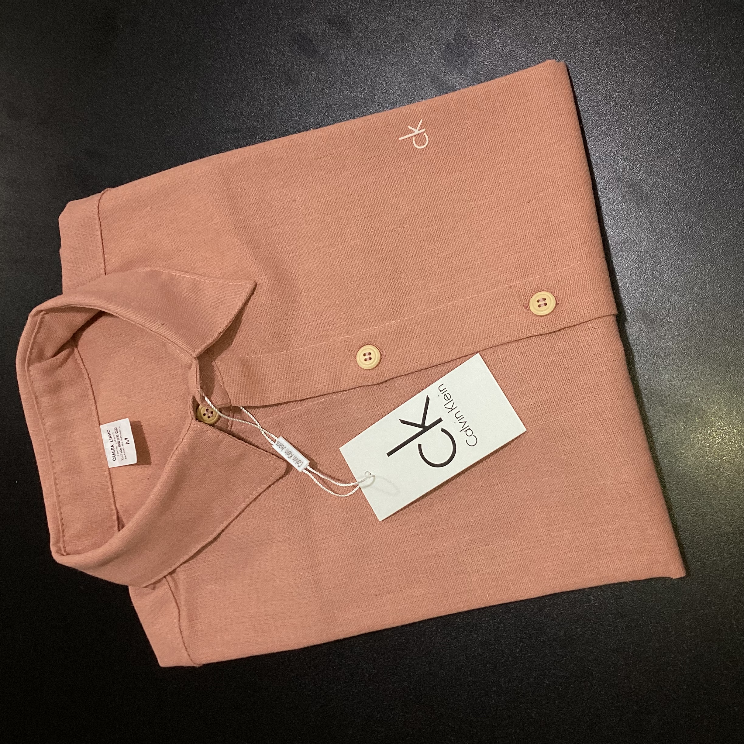 CAMISA SOCIAL  LINHO CALVIN KLEIN