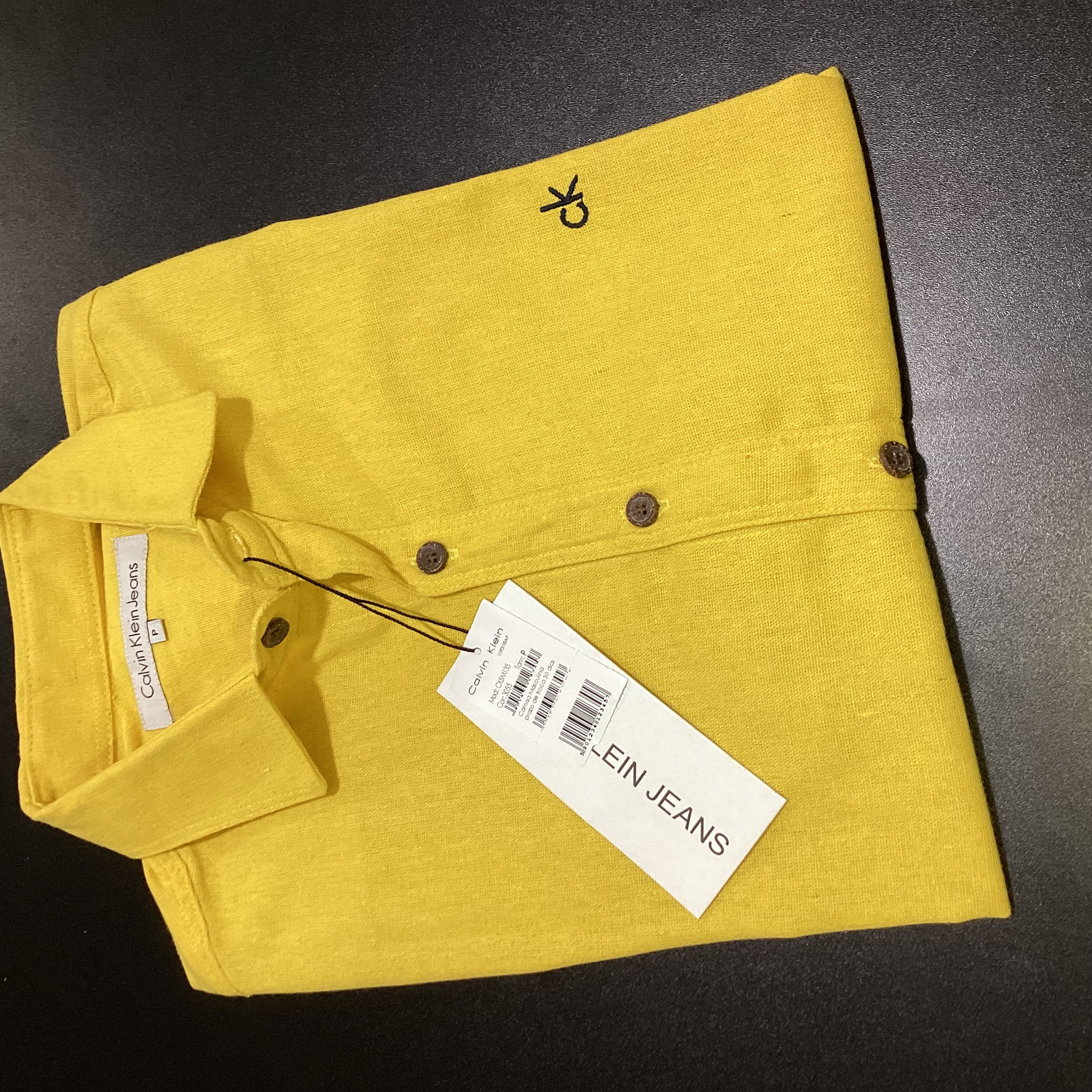 CAMISA SOCIAL LINHO CALVIN KEIN