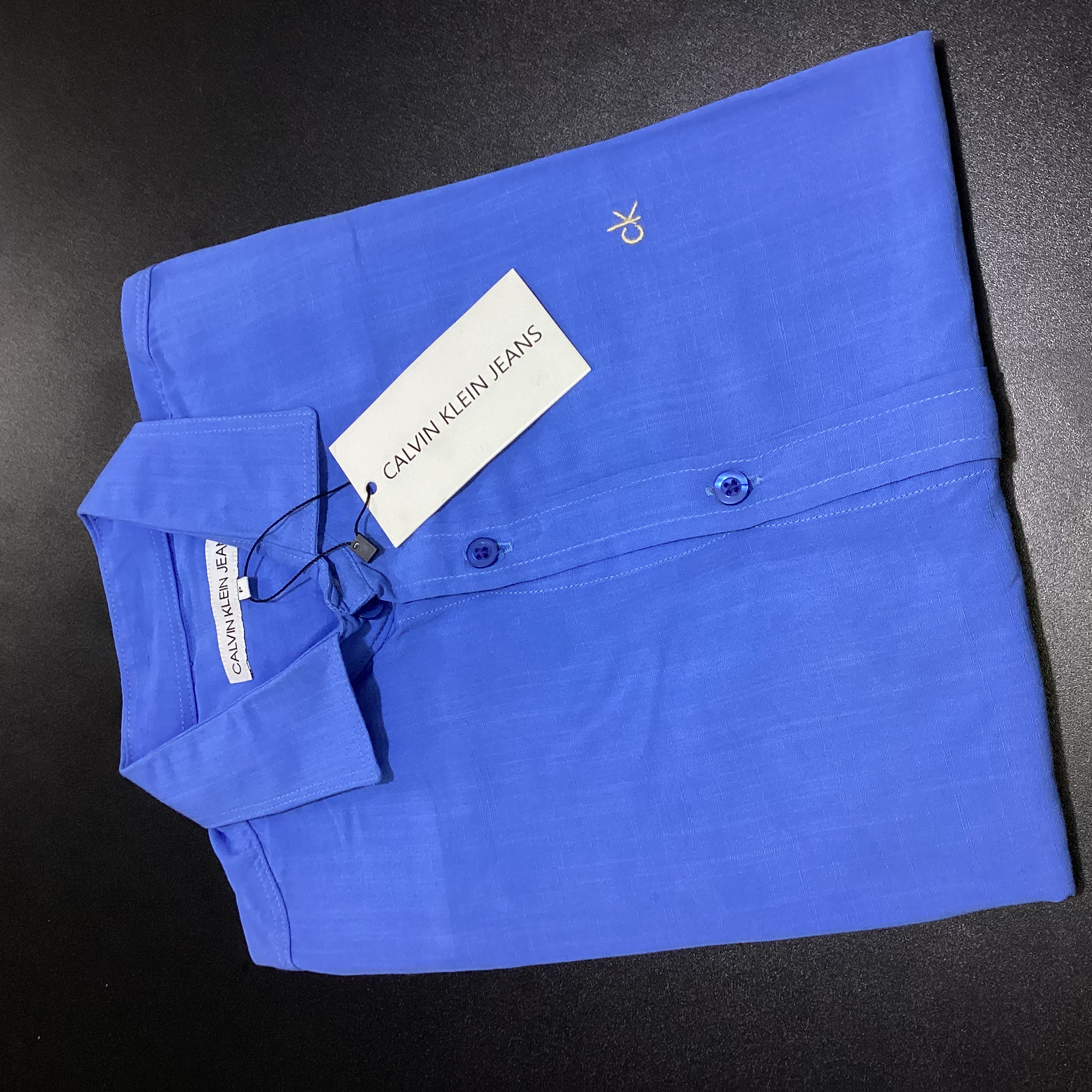 CAMISA SOCIAL LINHO CALVIN KLEIN