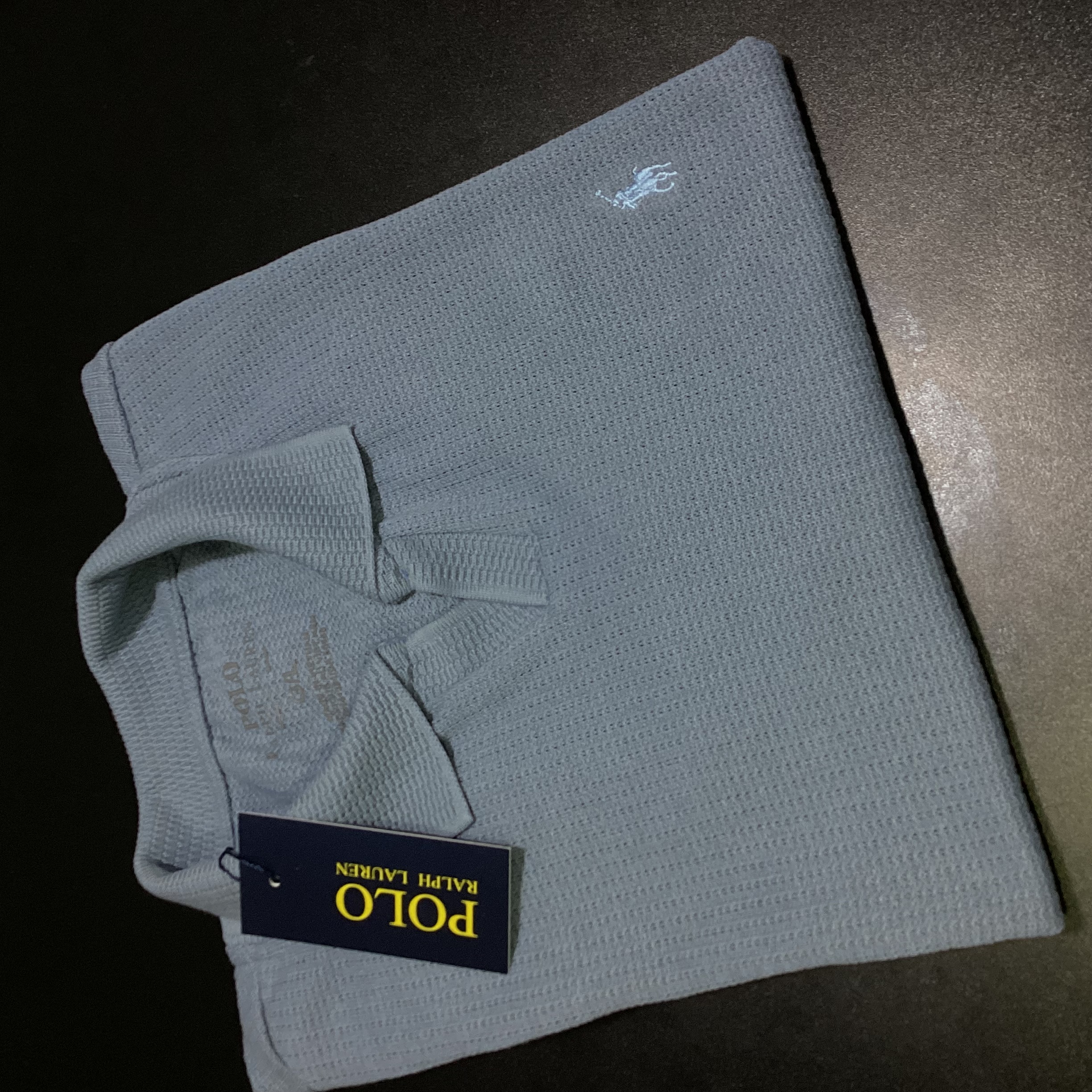 CAMISA POLO TEXTURIZADA GOLA V RALPH LAUREN