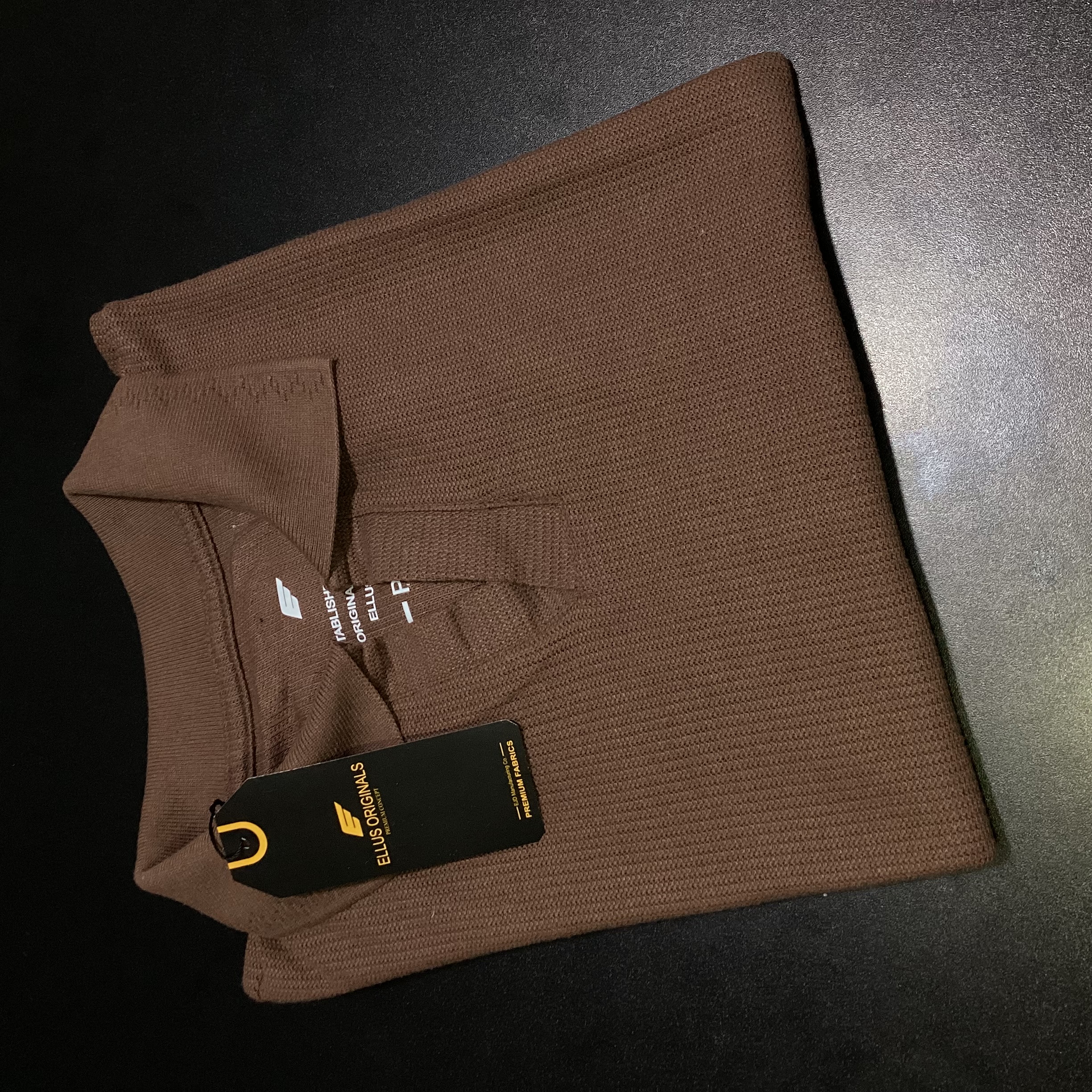 CAMISA POLO TEXTURIZADA GOLA V ELLUS