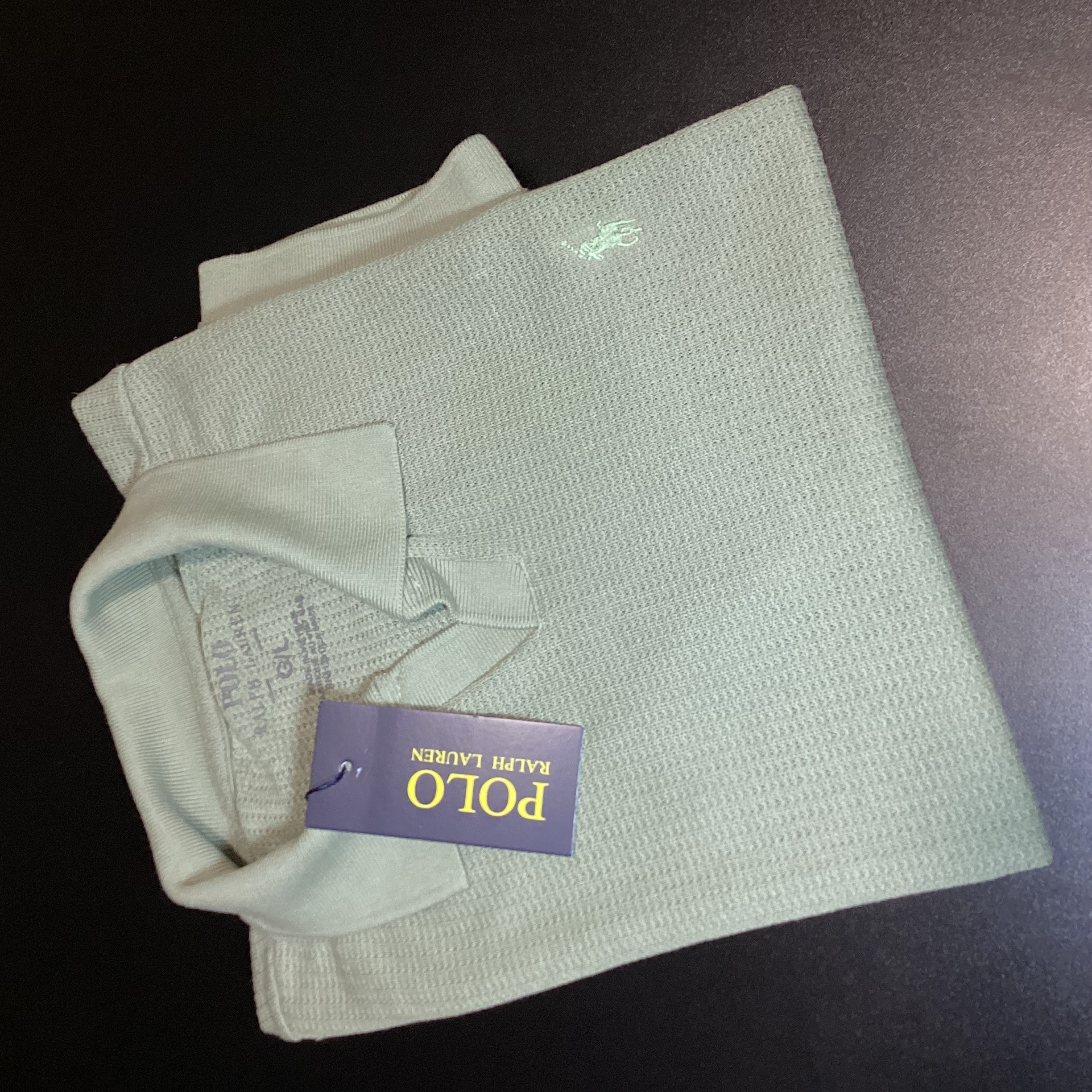 CAMISA POLO GOLA V TEXTURIZADA RALPH LAUREN