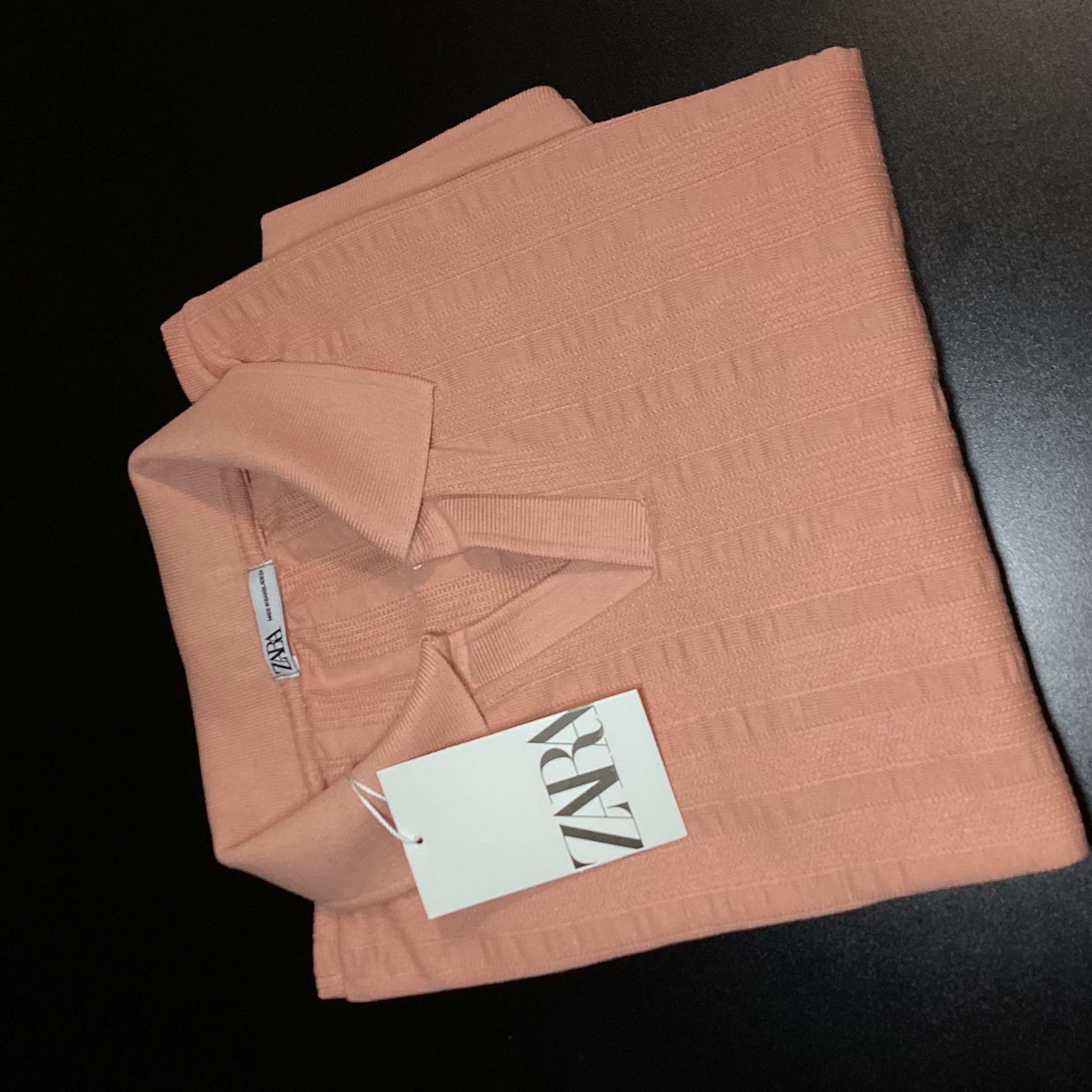 CAMISA POLO TEXTURIZADA GOLA V ZARA