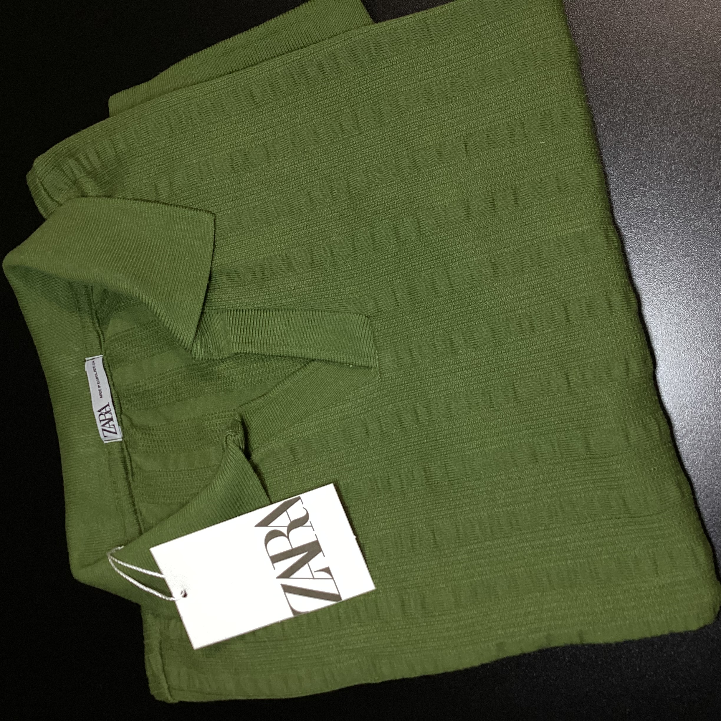 CAMISA POLO TEXTURIZADA GOLA V ZARA