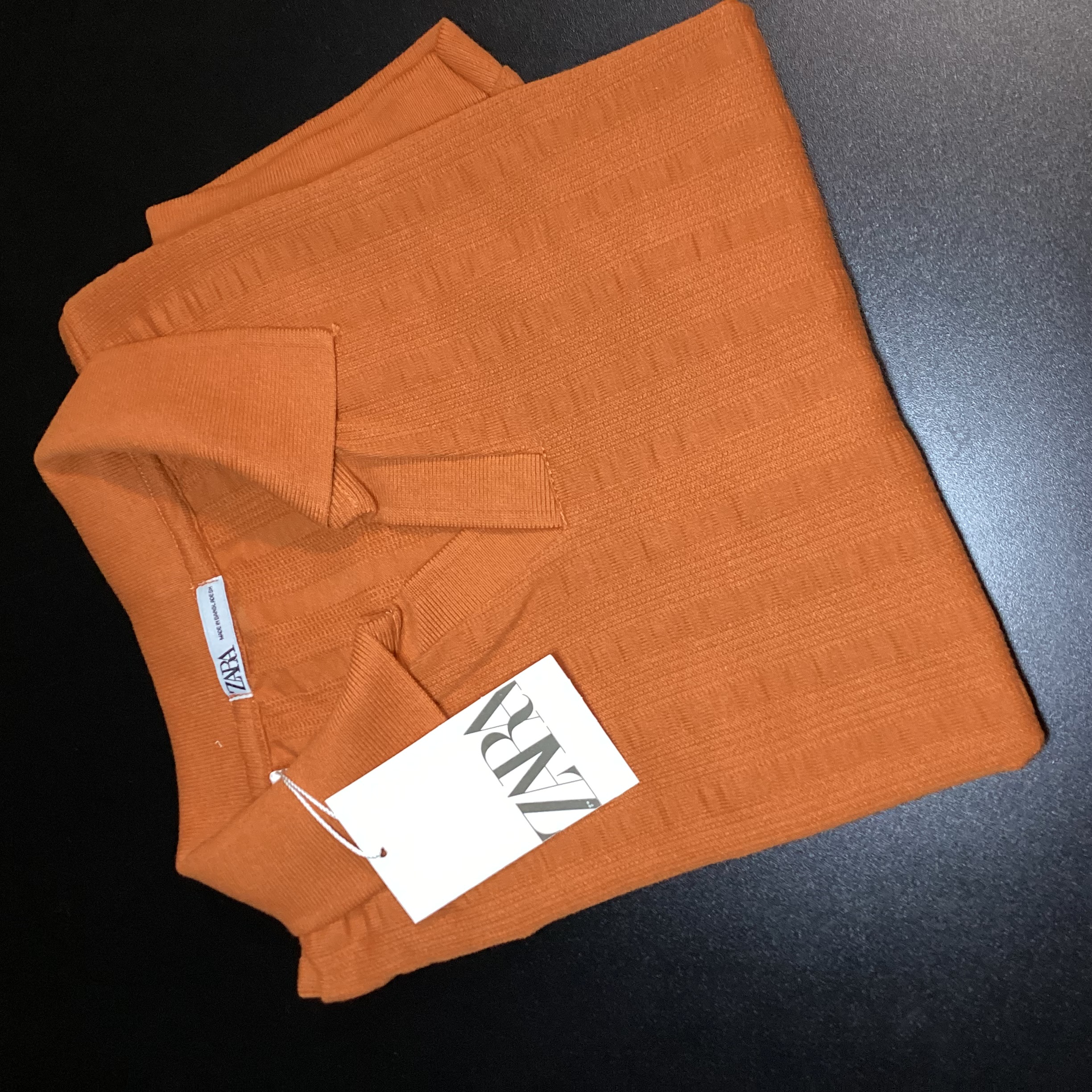 CAMISA POLO TEXTURIZADA GOLA V ZARA