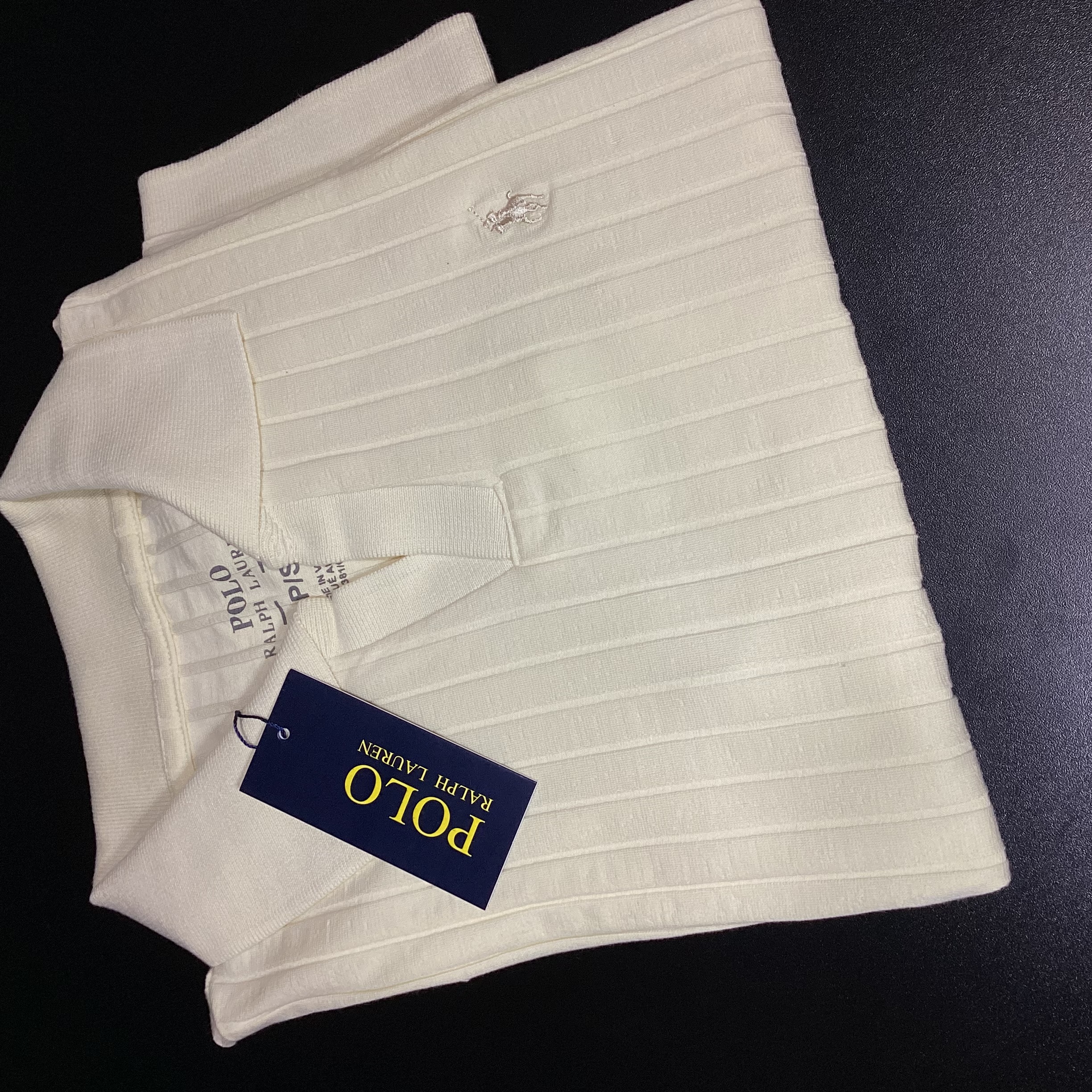 CAMISA POLO TEXTURIZADA GOLA V RALPH LAUREN