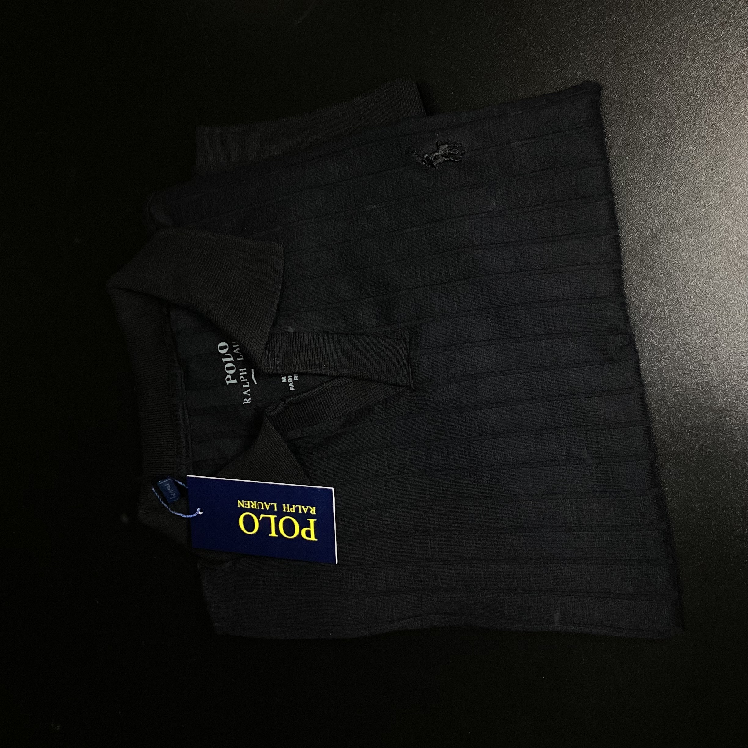 CAMISA POLO TEXTURIZADA GOLA V RALPH LAUREN