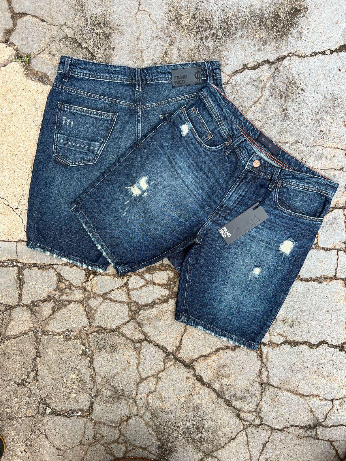 BERMUDA JEANS FILHO RICO PREMIUM