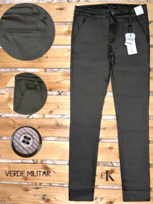 CALÇA SARJA ACETINADA CALVIN KLEIN