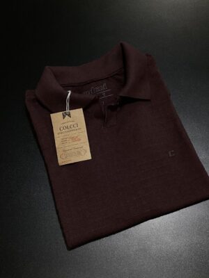 CAMISA POLO GOLA V TEXTURIZADA COLCCI